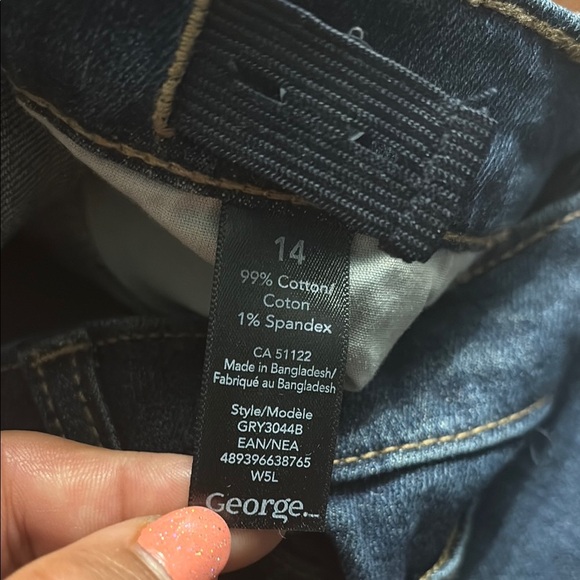 George Boys dark blue denim jeans - size 14 - Picture 7 of 7